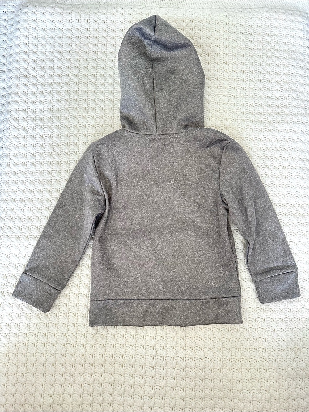 NWOT Puma 4T Toddler Kids Metallic Gray Black Logo Hoodie Athleisure Cozy Soft - Picture 6 of 7